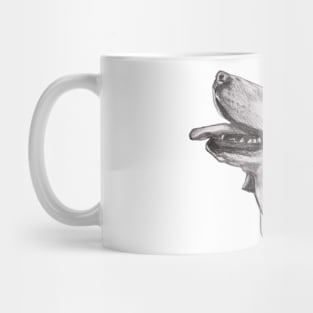 Classic Beagle Dog Profile Drawing Mug